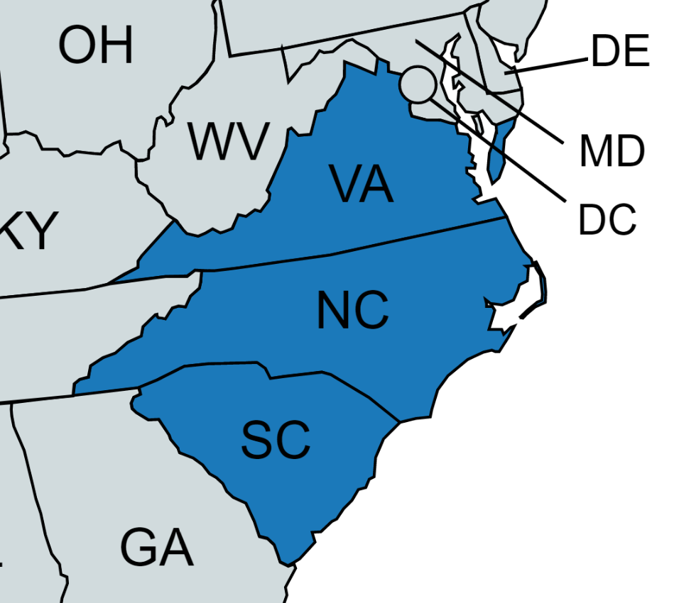 Sales territory map